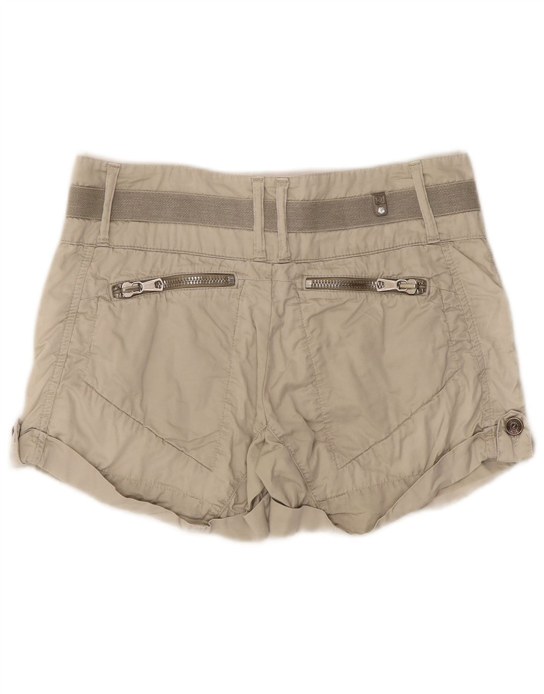 Liu Jo Womens Shorts W29 Medium  Beige Cotton