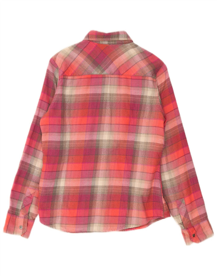 Columbia Womens Flannel Shirt UK 10 Small Red Check Cotton