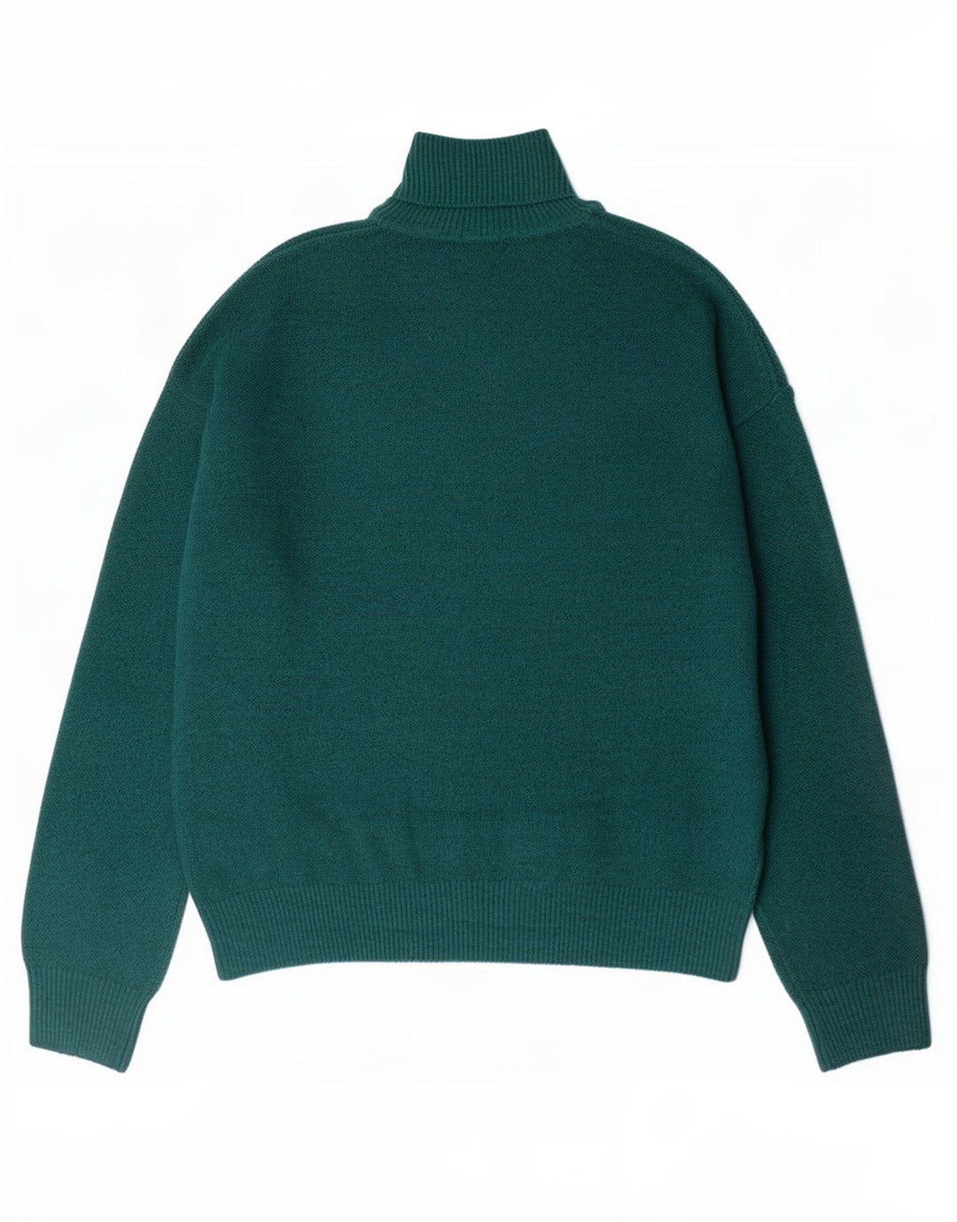 Marks & Spencer Womens Turtle Neck Jumper Sweater UK 14 Medium Green