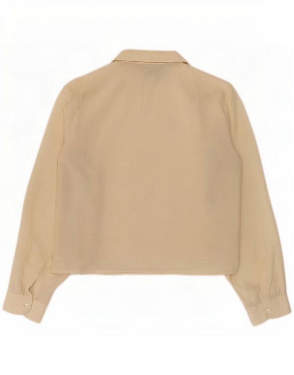 Vintage Womens Shirt Blouse UK 16 Large Off White