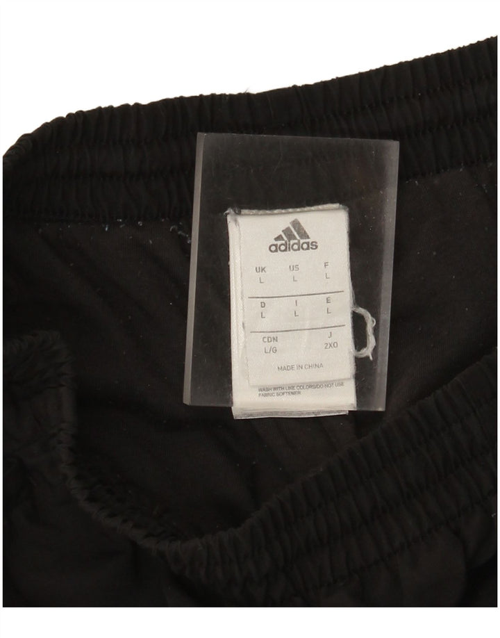 Adidas Mens Tracksuit Trousers Joggers Large  Black Polyester