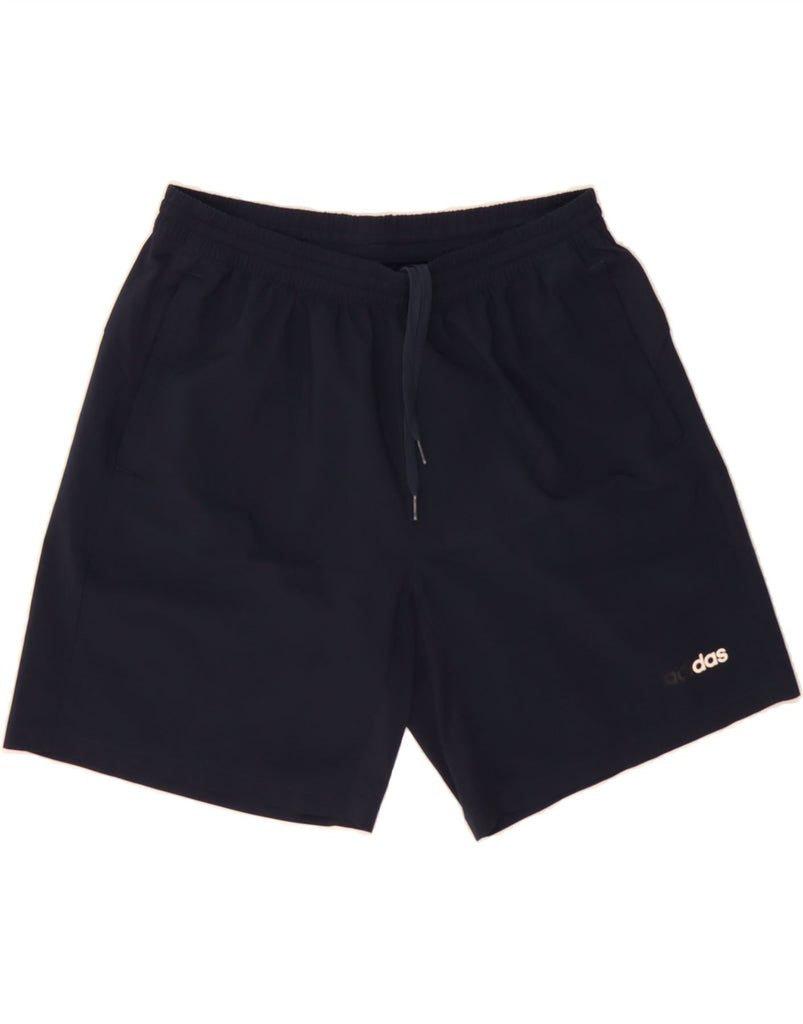 ADIDAS Mens Climalite Sport Shorts Large  Navy Blue Polyester Vintage Adidas and Second-Hand Adidas from Messina Hembry 