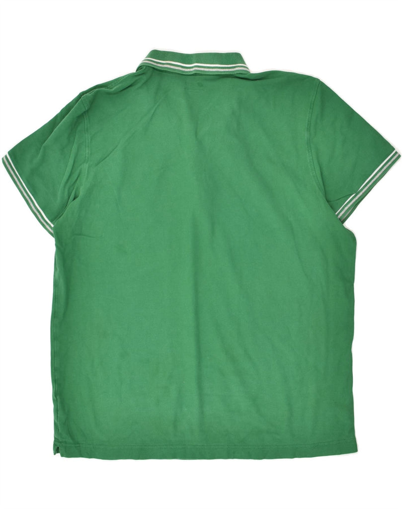 LOTTO Mens Slim Polo Shirt 3XL Green | Vintage Lotto | Thrift | Second-Hand Lotto | Used Clothing | Messina Hembry 