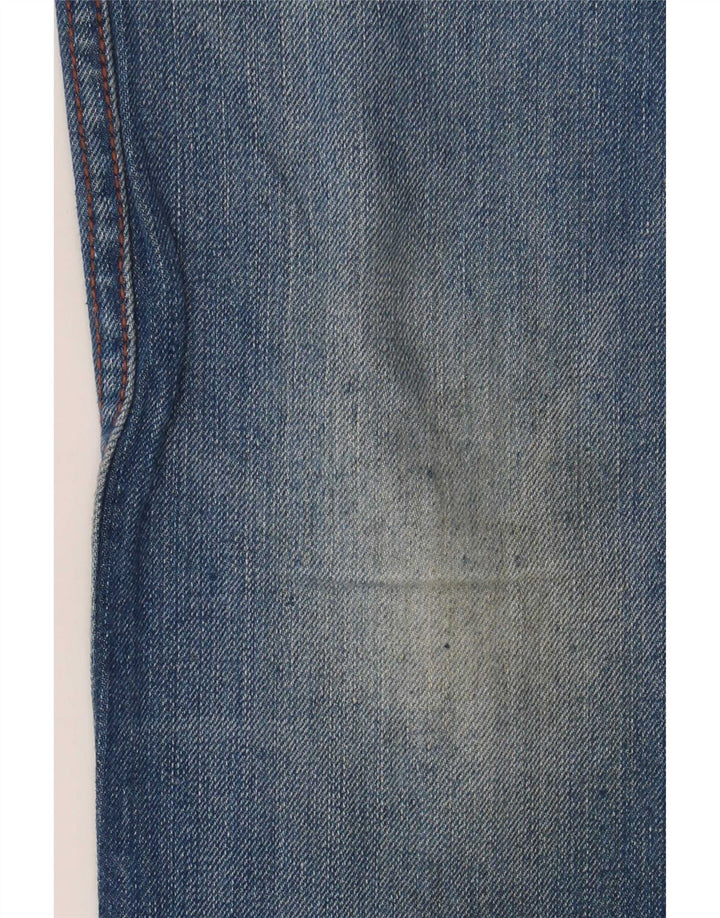 Meltin' Pot Womens Straight Jeans W26 L32 Blue Cotton