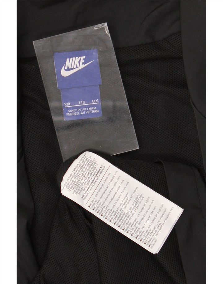 Nike Mens Tracksuit Top Jacket 2XL Black Polyester