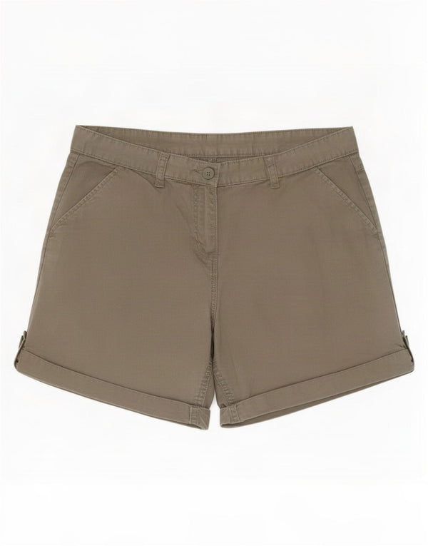 Mountain Warehouse Womens Chino Shorts UK 14 Large W32 Khaki Cotton