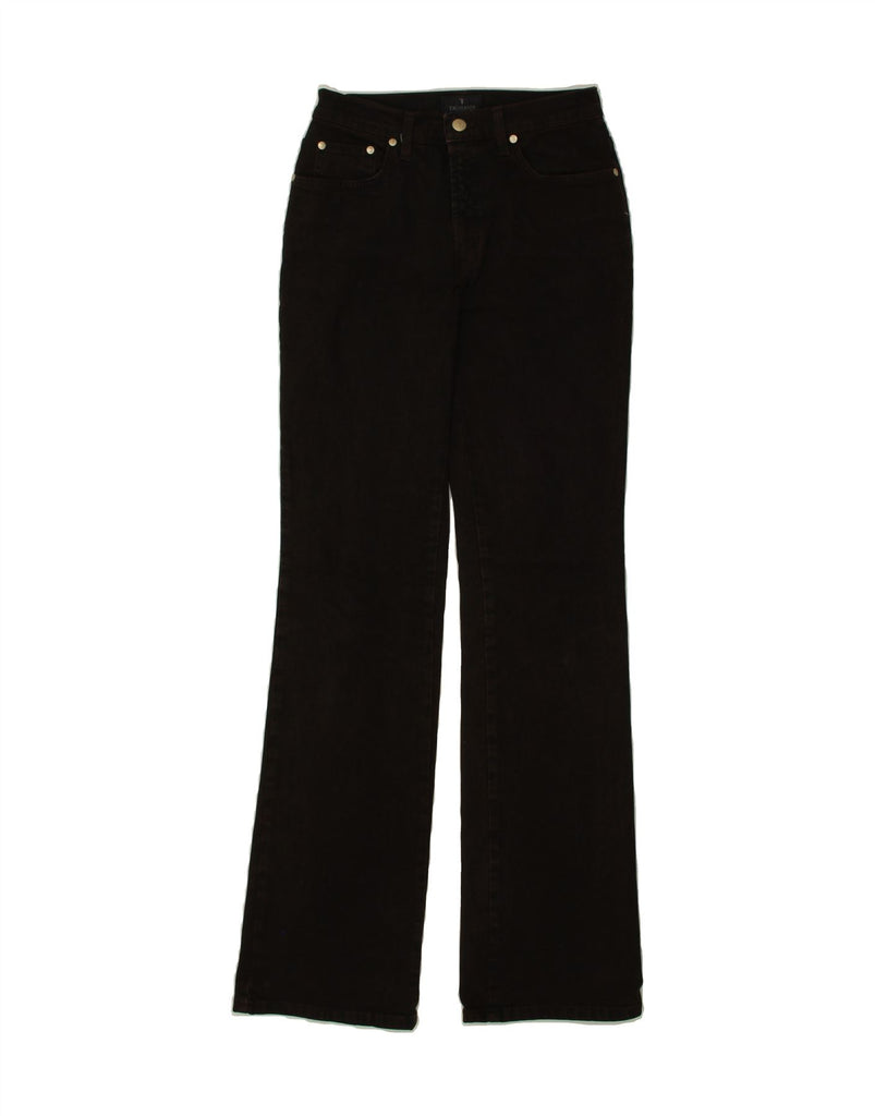 TRUSSARDI Womens Bootcut Jeans W25 L33 Brown Cotton Vintage Trussardi and Second-Hand Trussardi from Messina Hembry 