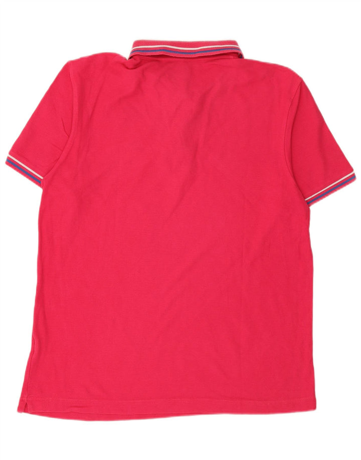 LOTTO Mens Polo Shirt Large Pink Cotton