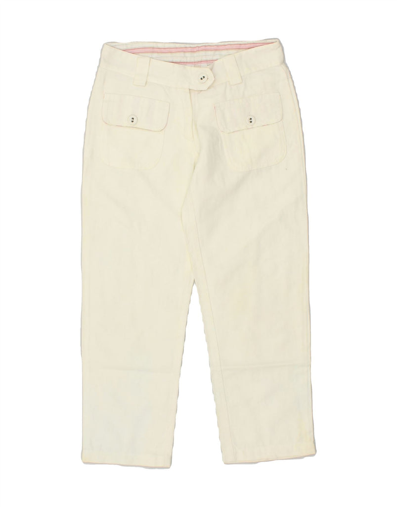 PATRIZIA PEPE Girls Casual Trousers 5-6 Years Medium W22 L20  Off White | Vintage Patrizia Pepe | Thrift | Second-Hand Patrizia Pepe | Used Clothing | Messina Hembry 