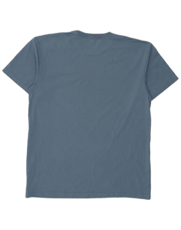 Carhartt Mens T-Shirt Top Medium Blue Cotton