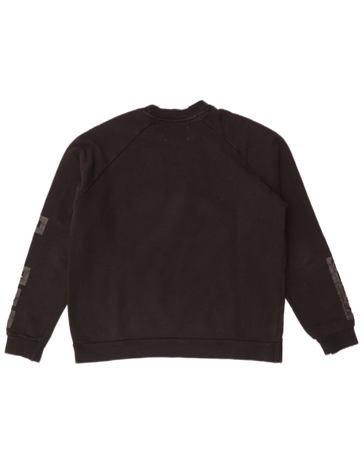 Gaelle Womens Graphic Sweatshirt Jumper UK 10 Small Black
