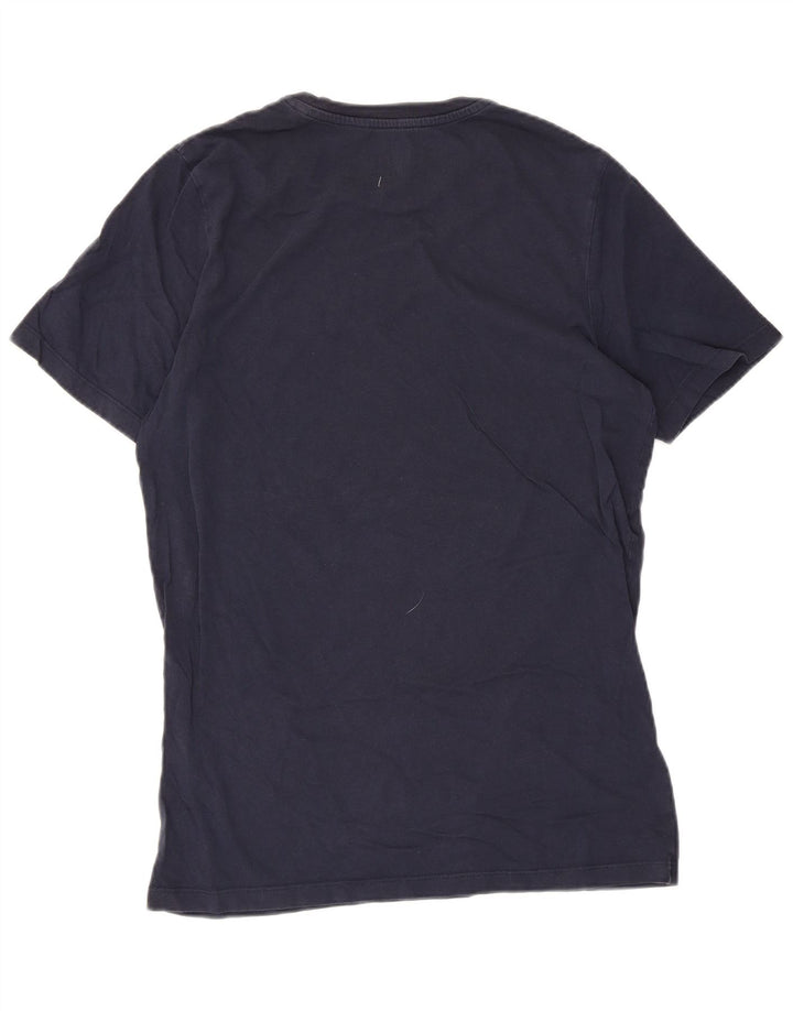 Jack & Jones Mens Graphic T-Shirt Top Large Navy Blue