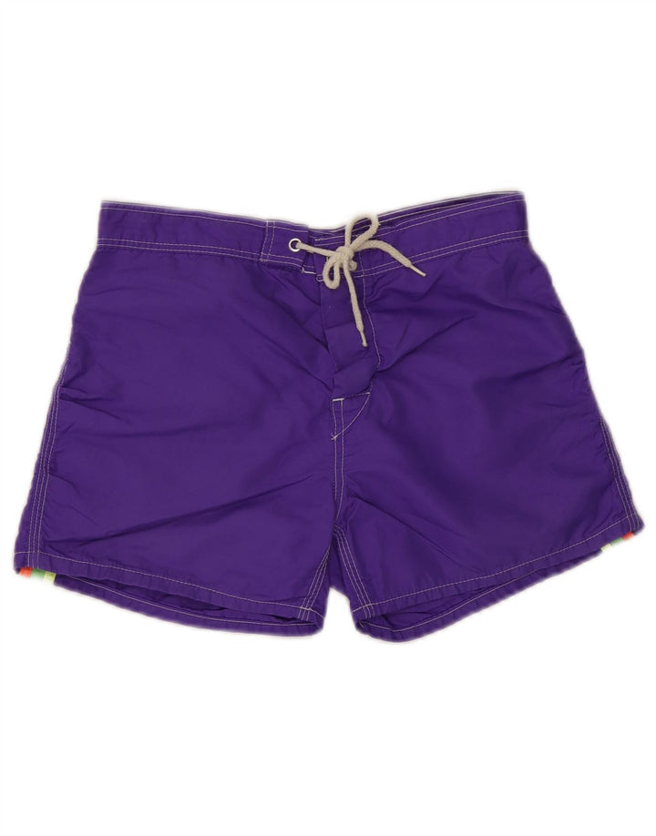 SUNDEK Womens Swimming Shorts UK 8 Small  Purple
