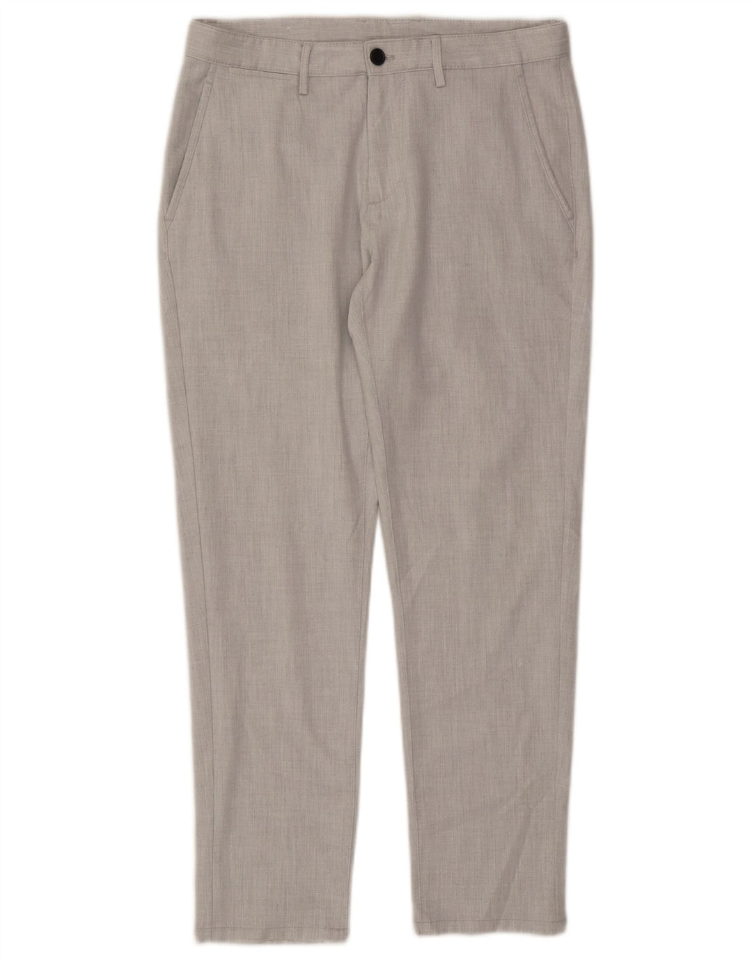 Zara Mens Slim Chino Trousers EU 40 Medium W31 L28 Grey
