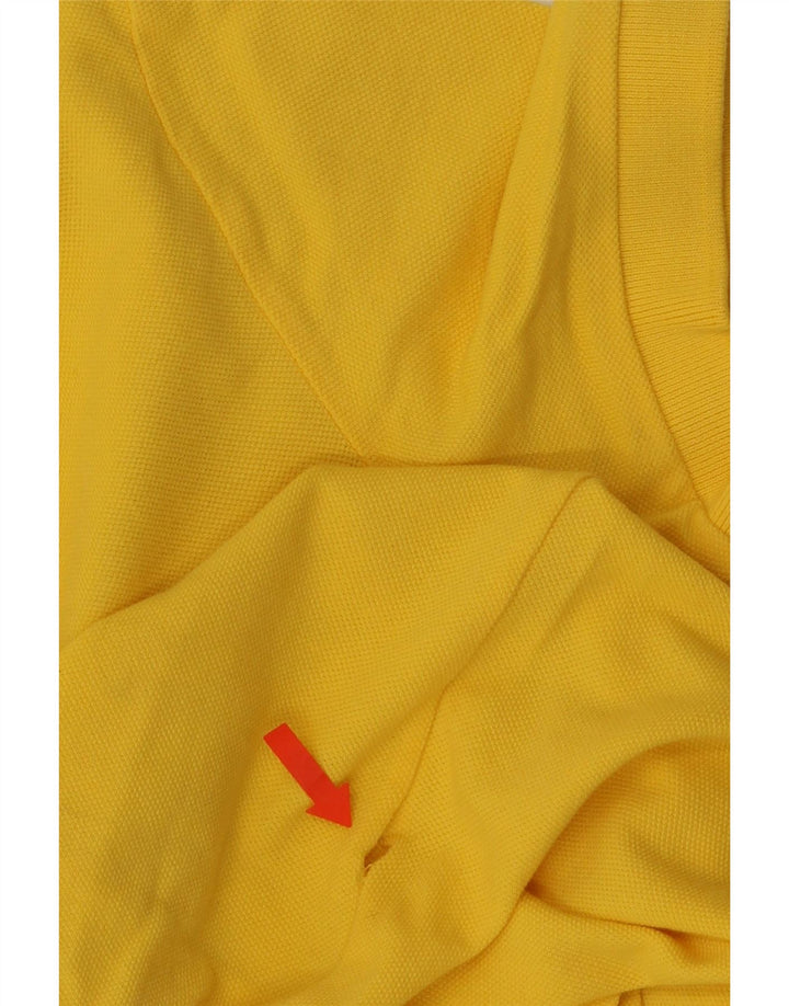 Benetton Mens Polo Shirt Small Yellow