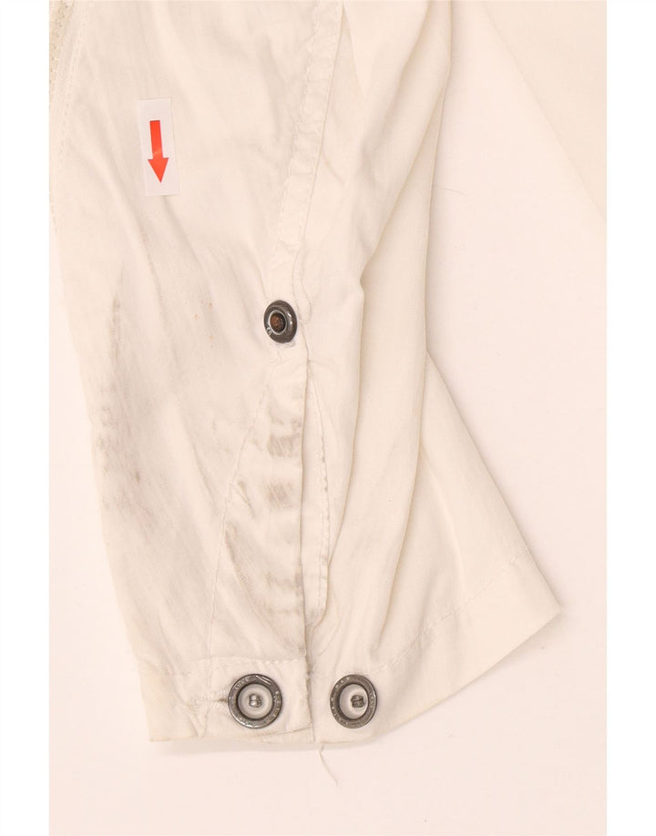 G-Star Womens Military Jacket UK 18 XL White Cotton