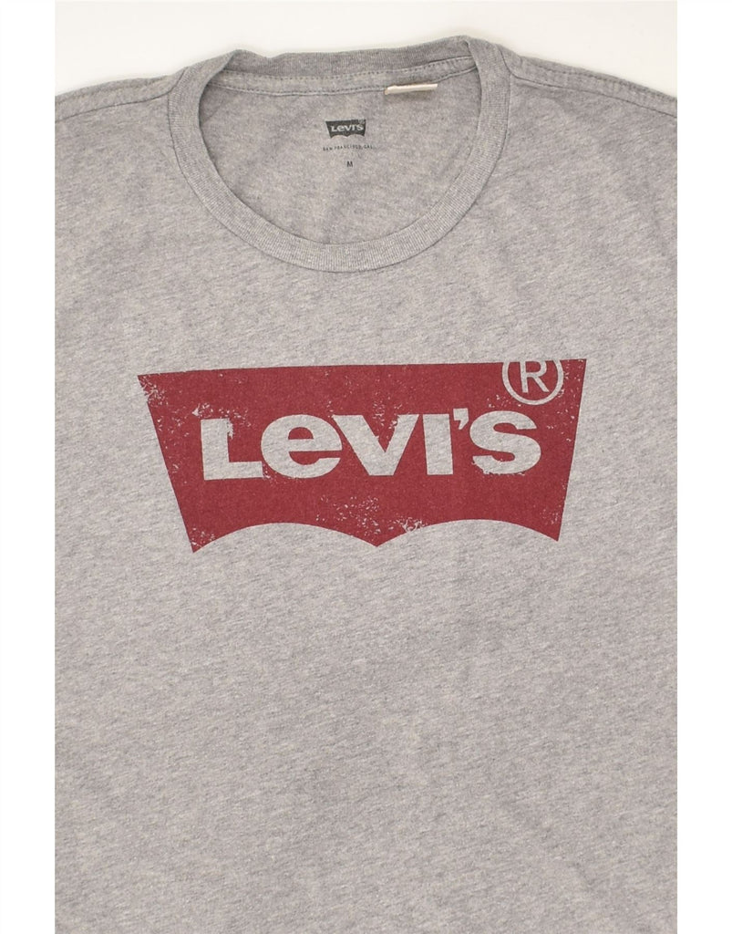 LEVI'S Mens Graphic T-Shirt Top Medium Grey Cotton | Vintage Levi's | Thrift | Second-Hand Levi's | Used Clothing | Messina Hembry 