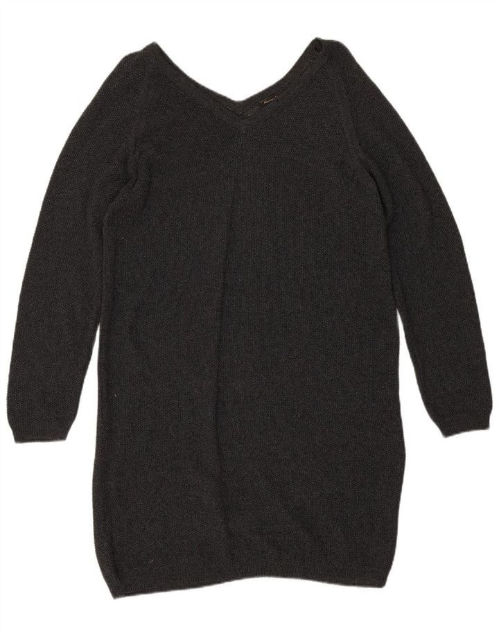 Massimo Dutti Womens Jumper Dress UK 14 Medium Grey