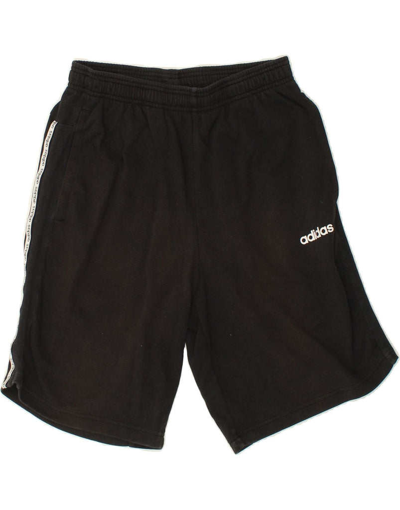 ADIDAS Mens Graphic Sport Shorts Medium Black Vintage Adidas and Second-Hand Adidas from Messina Hembry 