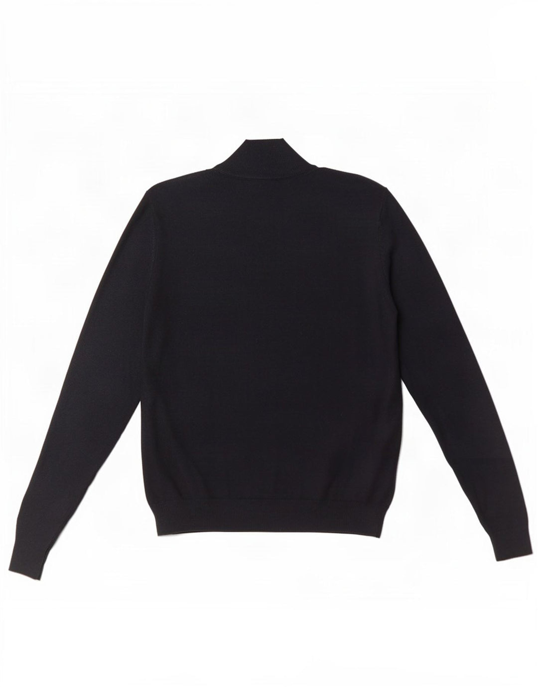 Superdry Mens Zip Neck Jumper Sweater Medium Navy Blue Cotton