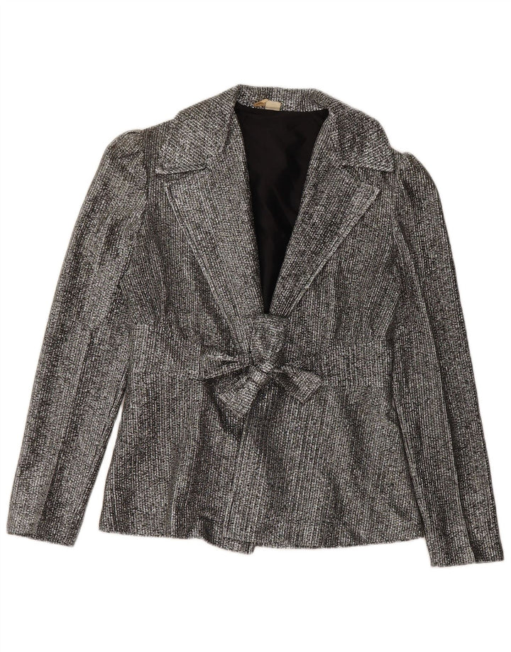 Vintage Girls Blazer Jacket 9-10 Years Grey