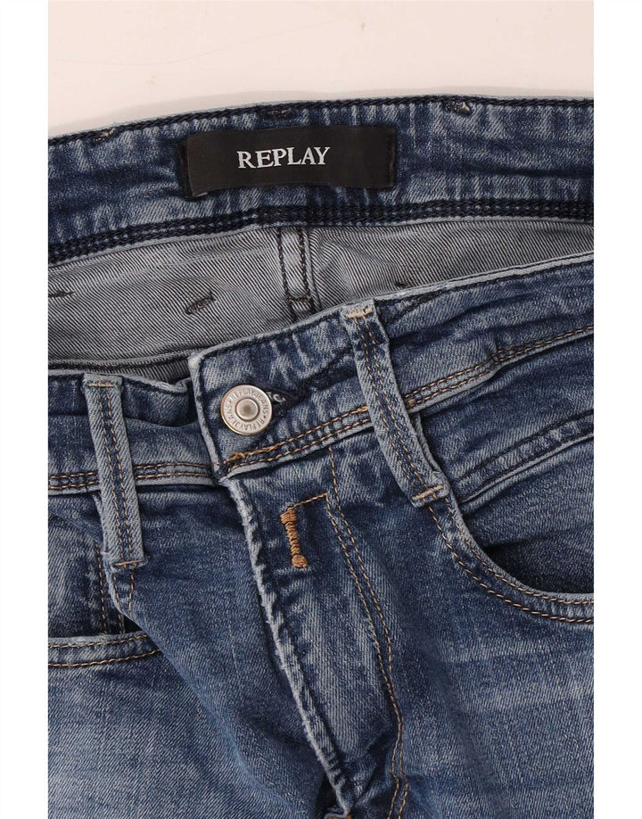 Replay Womens Skinny Jeans W28 L30 Blue