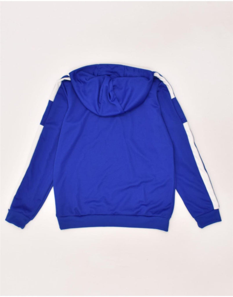 ADIDAS Boys Aeroready Hoodie Jumper 11-12 Years Blue Polyester | Vintage Adidas | Thrift | Second-Hand Adidas | Used Clothing | Messina Hembry 
