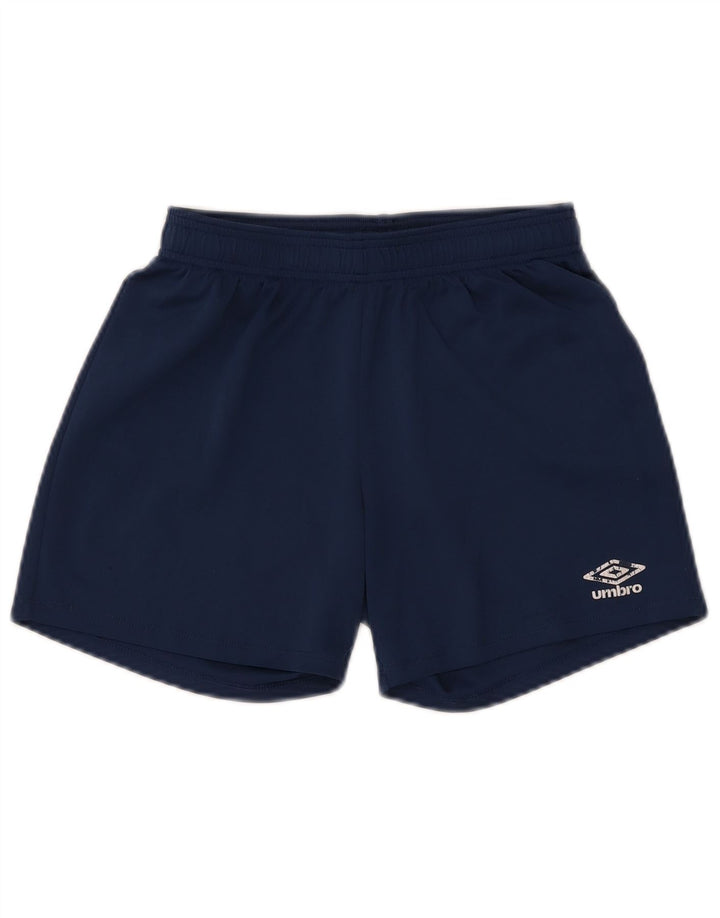 Umbro Boys Sport Shorts 11-12 Years Navy Blue Polyester