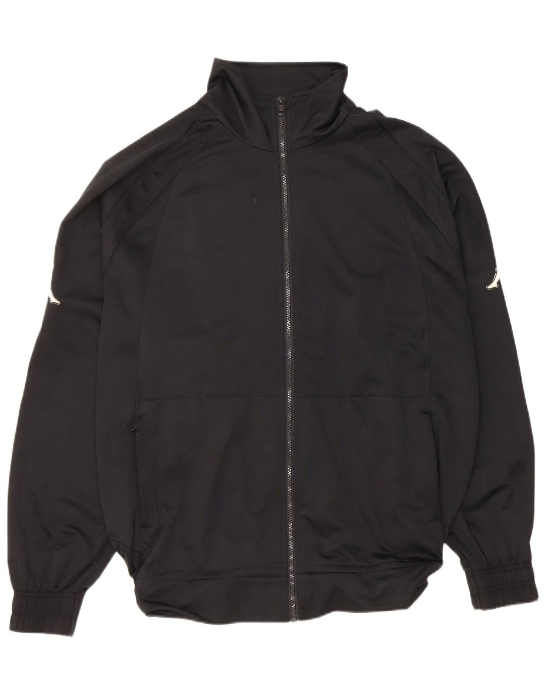 Kappa Mens Graphic Tracksuit Top Jacket 2XL Black Polyester