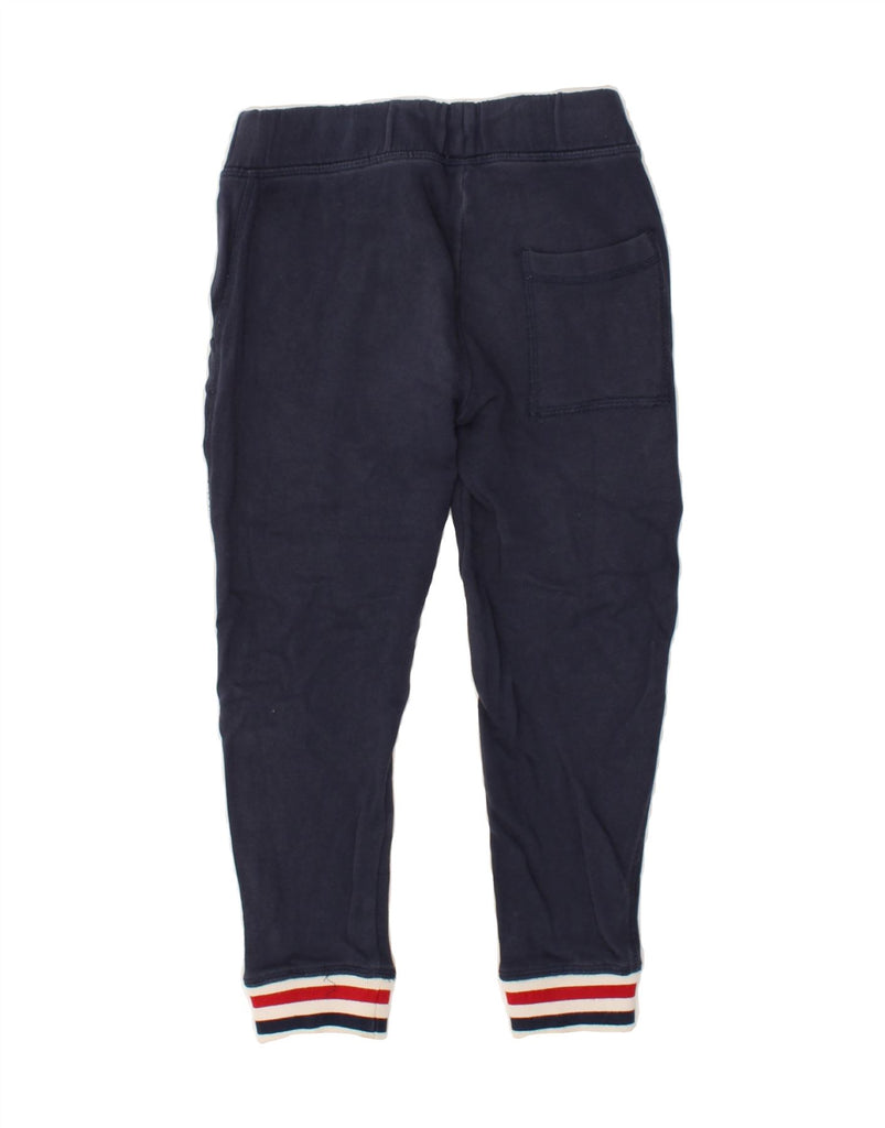 BENETTON Boys Graphic Tracksuit Trousers Joggers 6-7 Years Small Navy Blue | Vintage Benetton | Thrift | Second-Hand Benetton | Used Clothing | Messina Hembry 