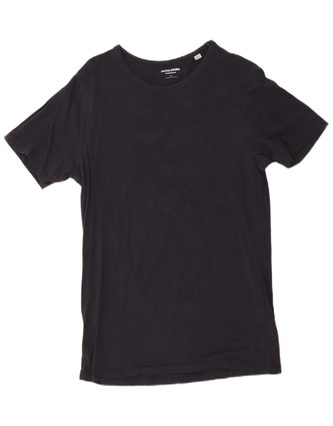 Jack & Jones Mens T-Shirt Top Large Navy Blue Cotton
