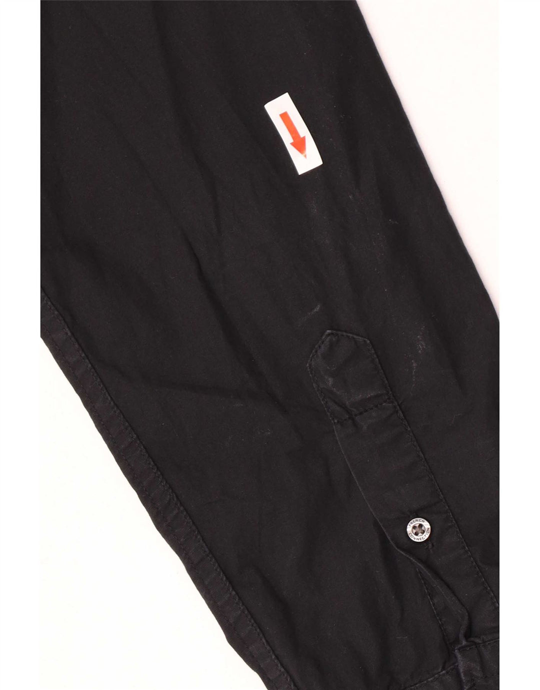 French Connection Mens Shirt Small Black Cotton