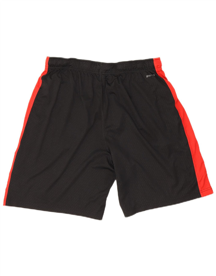 Nike Mens Dri Fit Sport Shorts Large Black Colourblock Polyester