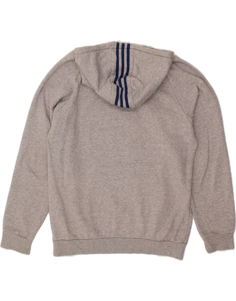 ADIDAS Mens Graphic Hoodie Jumper Medium Grey Cotton Vintage Adidas and Second-Hand Adidas from Messina Hembry 