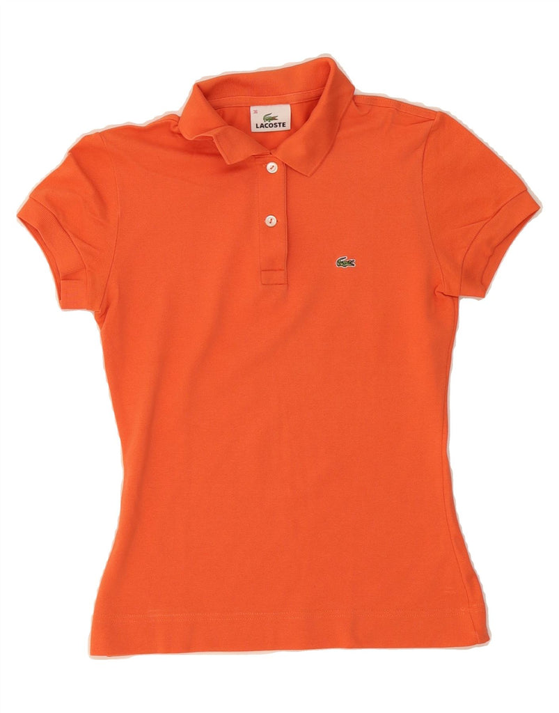 LACOSTE Womens Polo Shirt Size 36 Small Orange Cotton Vintage Lacoste and Second-Hand Lacoste from Messina Hembry 