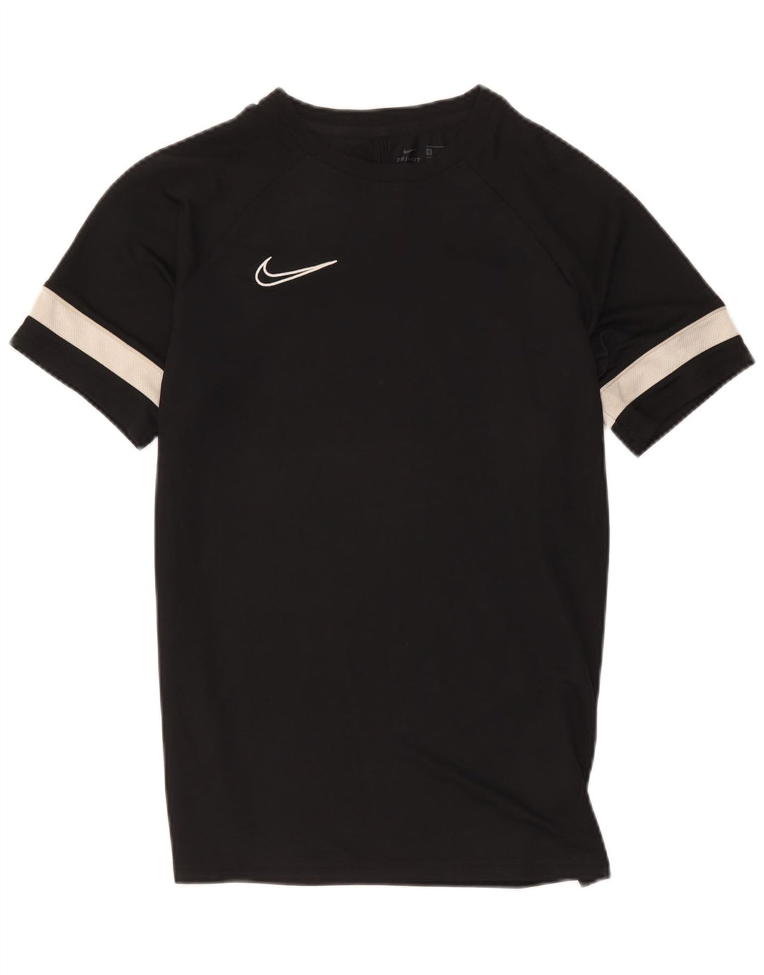 Nike Mens Dri Fit T-Shirt Top Medium Black Colourblock Polyester