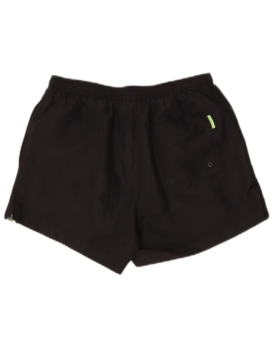 Calvin Klein Mens Graphic Swimming Shorts Small Black Colourblock