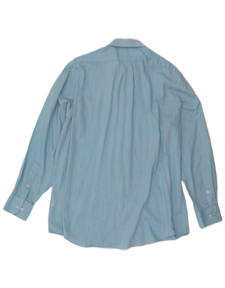 Chaps Mens Regular Fit Shirt Size 16 1/2 Large Blue