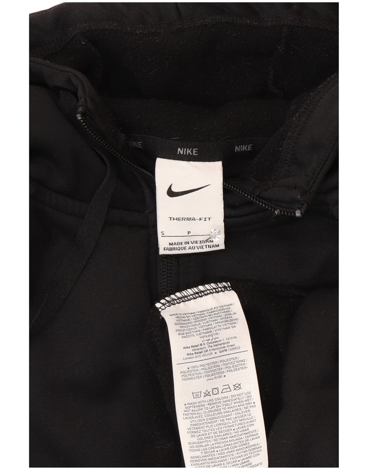 Nike Mens Therma-Fit Zip Hoodie Sweater Small Black Polyester