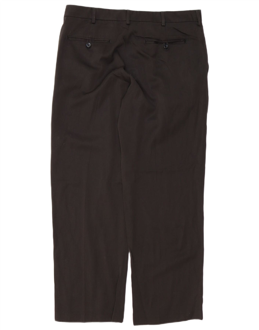 IZOD Mens Straight Chino Trousers W34 L30 Black Polyester