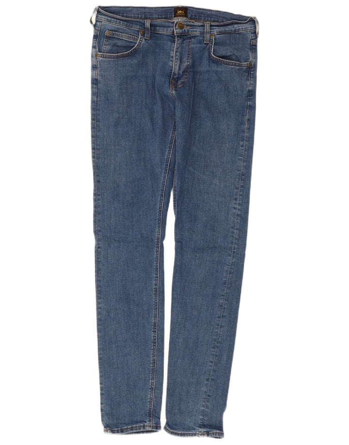 LEE Mens Luke Slim Jeans W31 L34 Blue Cotton