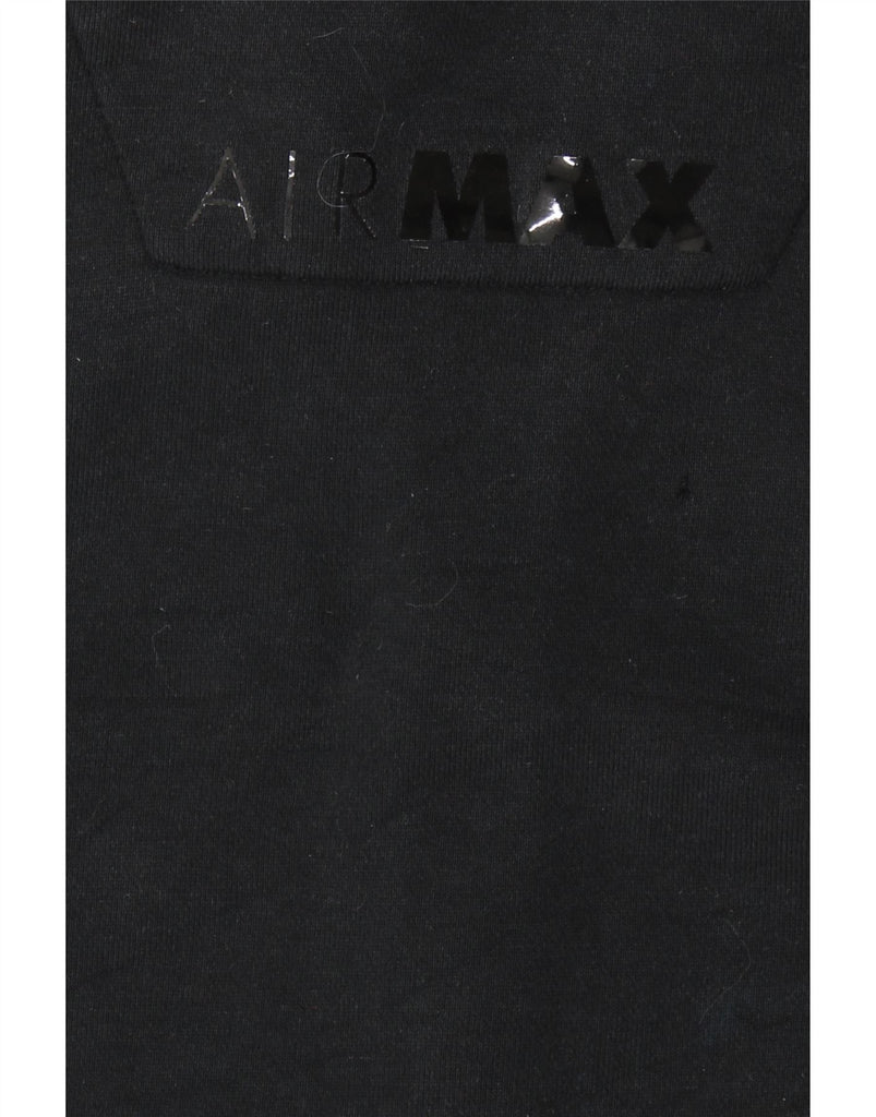 NIKE Womens Zip Hoodie Sweater UK 8 Small Black Cotton Vintage Nike and Second-Hand Nike from Messina Hembry 