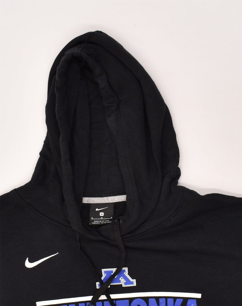 NIKE Womens Minnetonka Soccer Graphic Hoodie Jumper UK 14 Medium Black | Vintage Nike | Thrift | Second-Hand Nike | Used Clothing | Messina Hembry 