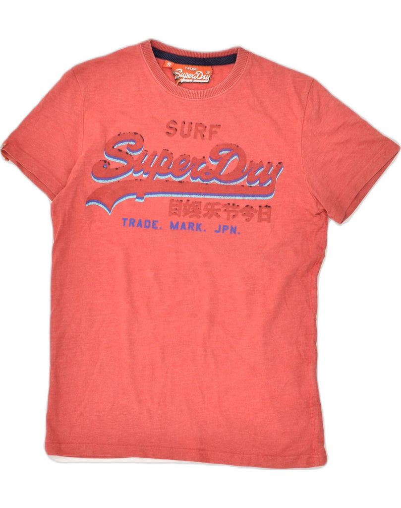 SUPERDRY Mens Graphic T-Shirt Top Small Red Cotton | Vintage Superdry | Thrift | Second-Hand Superdry | Used Clothing | Messina Hembry 