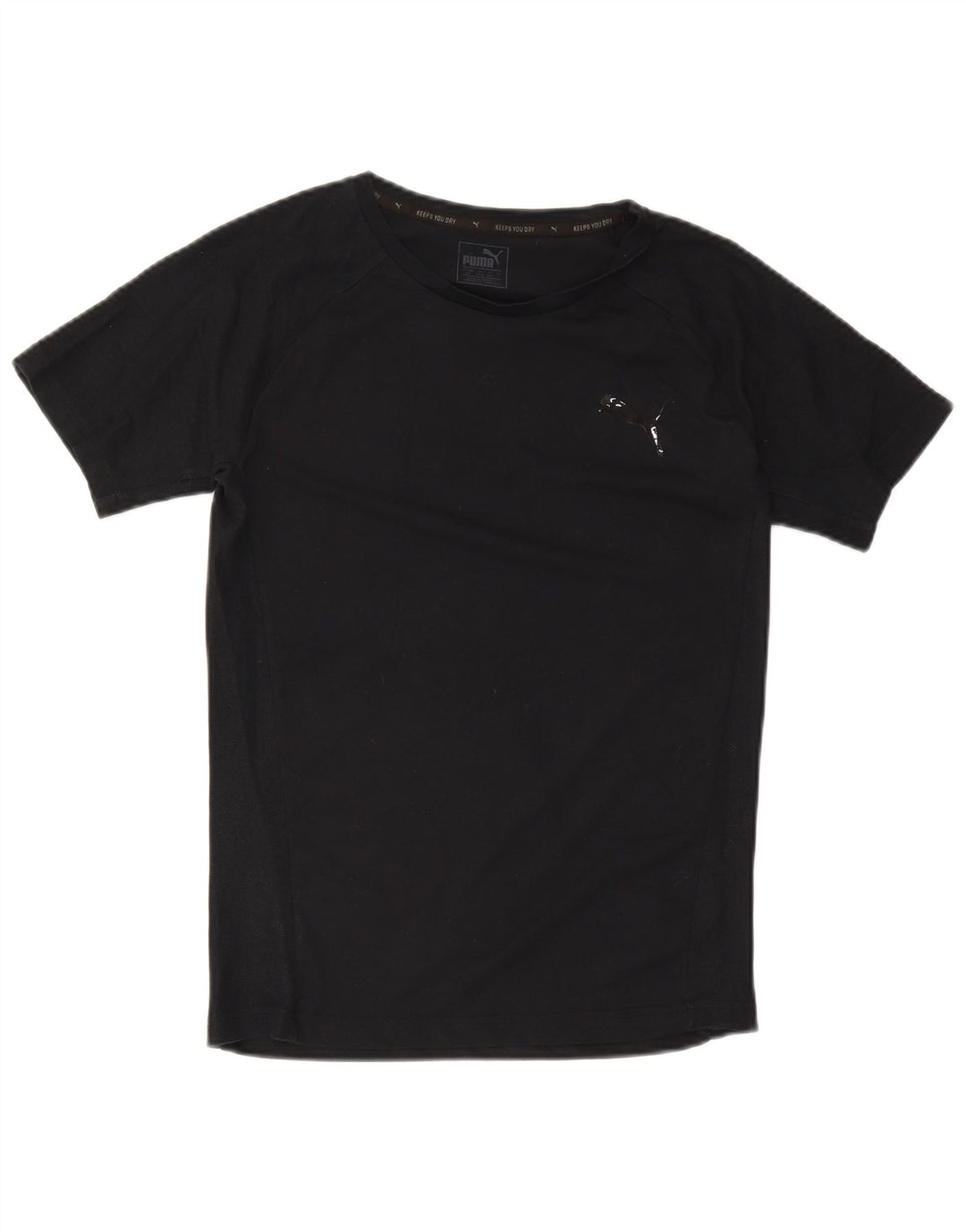 Puma Mens T-Shirt Top Small Black Cotton