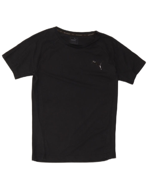 Puma Mens T-Shirt Top Small Black Cotton