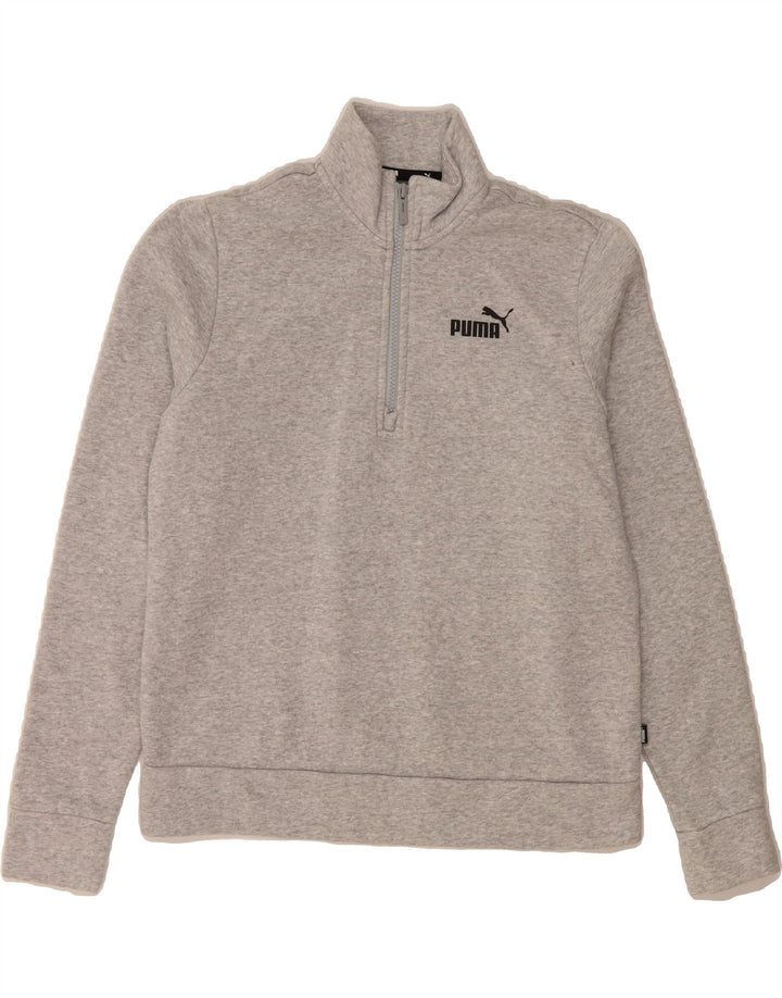 Womens Zip Neck Sweatshirt Jumper UK 14 Medium Vintage Puma and Second-Hand Puma from Messina Hembry 
