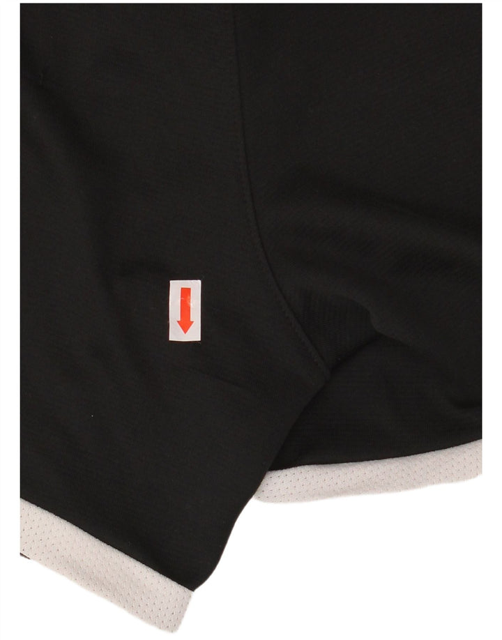 Nike Womens Sport Shorts UK 10 Small Black Colourblock Polyester