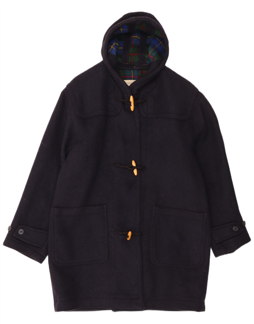 POP 84 Mens Hooded Duffle Coat UK 38 Medium Navy Blue