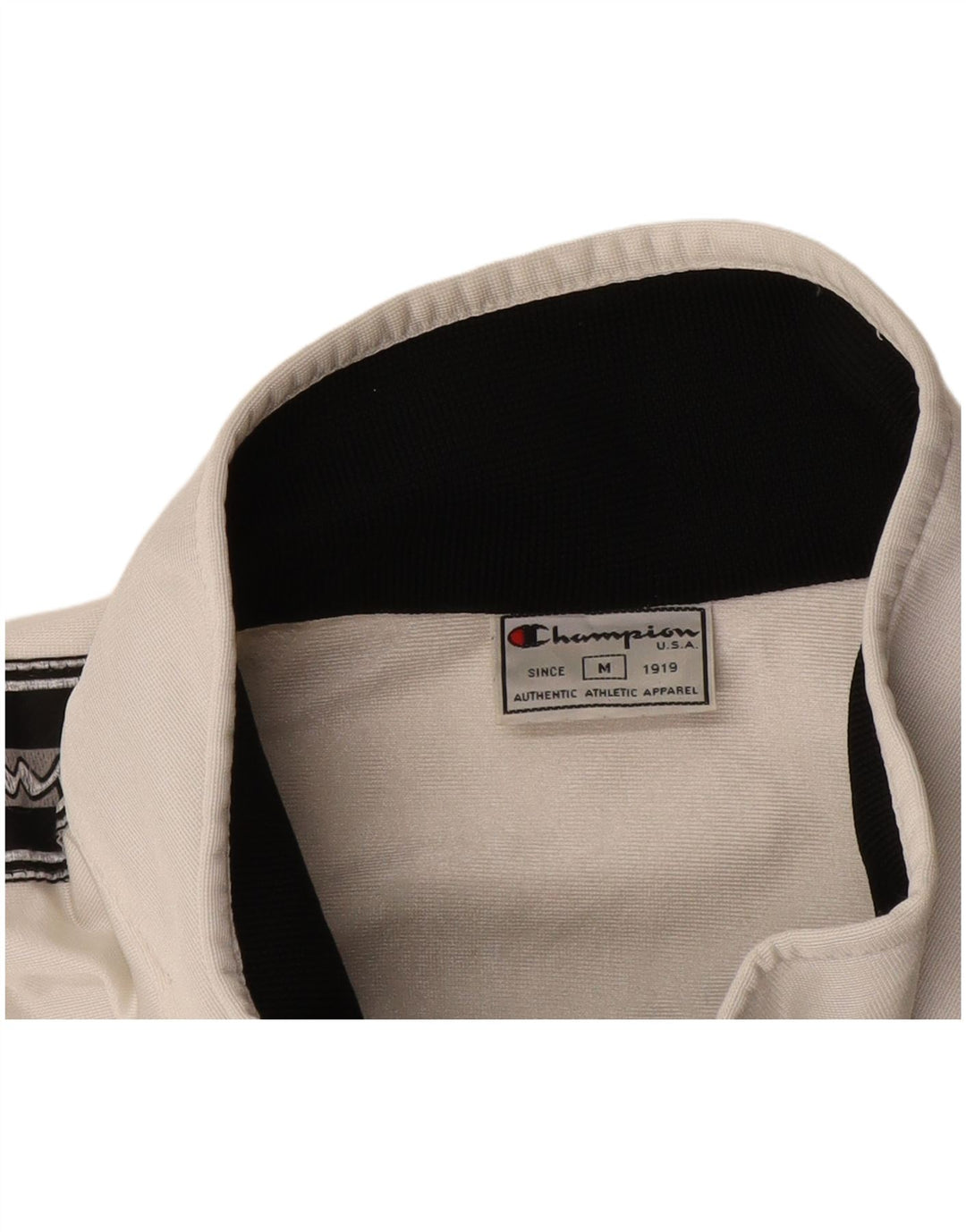 Champion Mens Graphic Tracksuit Top Jacket Medium White Striped